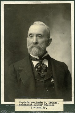 'Captain Benjamin P. Driggs, prominent member Masonic Fraternity.'