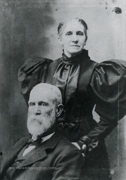 A portrait of W.W. and Sarah Pence. 'For general assembly of the Presbyterian Church; Source: from Helen Ellison photos - a copy.'