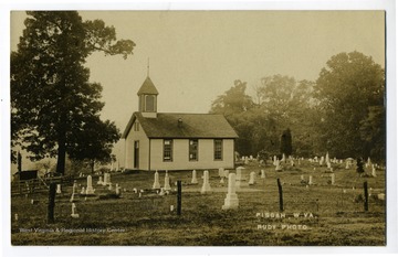 A church and graveyard in Pisgah, W. Va..