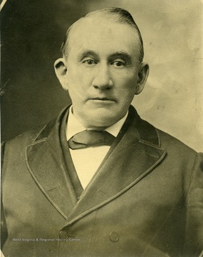 'Photograph of Judge J.T. Hoke, President, Board of Regents, 1867, who presented the keys to Dr. Alexander Martin, First President of the University, June 27, 1867.; Presented to Dr. John R. Turner by R.A. West, May 31, 1934.'
