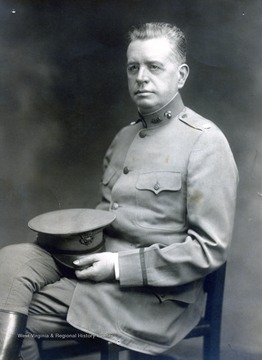 'Former Senator, Clarence W. Watson of Fairmont; photo taken when he served as Lt. Col. in first World War; deceased (1864-1941); one of leading industrialists in Northern W. Va.; (family connection to C.E. Smith)'