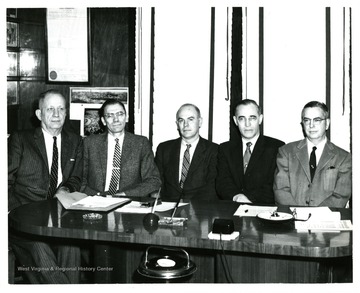 Left to Right:  Unknown, Martin Piribek, Charles Nailer, John Hardesty, Benny Wright.