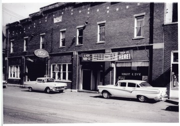 The Ford Garage is on East Main Street in Bridgeport, W. Va.; the Bell Studio is to the right and John Utt building is demolished in 2008.