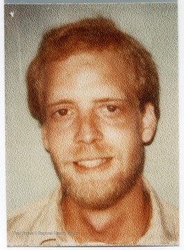 A photo of Breece D'J Pancake at the age 26 reproduced from his Virginia driver's license in 1978.