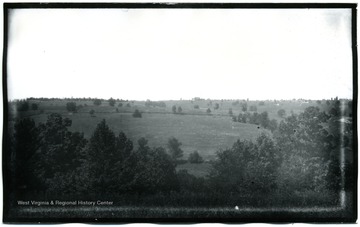 A view of Antietam, Sinken Creek from Benjamin Battery on Union side of Antietam Creek; the photo taken on Wednesday at 12:45 pm; 96.D.I.C.163.