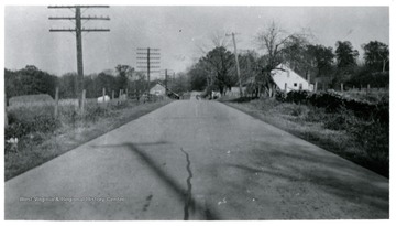 A view of the road that ran below C.C.C. Camp: CCC48.