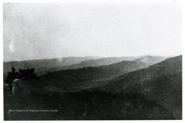 A view of rolling hills.