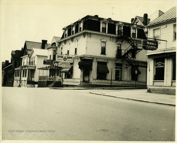 'Hotel Claysville, Coffee Shoppe, and Claysville Dry Cleaners'