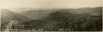 Postcard photograph of a wide angle view in Randolph County.