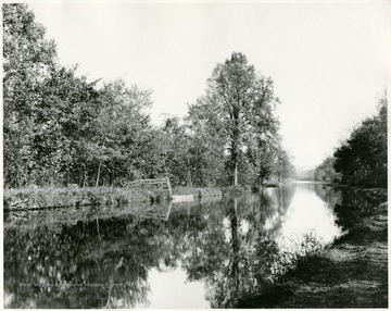 The C &amp; O Canal ran parallel to the Potomac River, across from West Virginia.