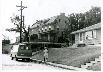 Dr. Robert Hess' house after the clean up at the intersection of Worthington & Philadelphia Avenues; the tornado went through the intersection.