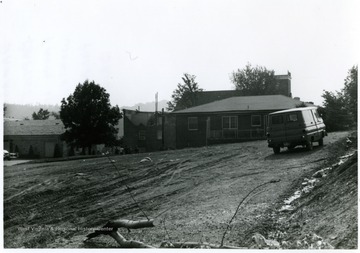 Shown here is the damage by tornado to Simpson Baptist Church; the photo was taken from the intersection of Worthington and Philadelphia Avenues, Bridgeport, W. Va.