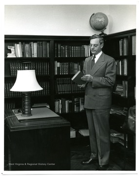 President Stewart in his office.