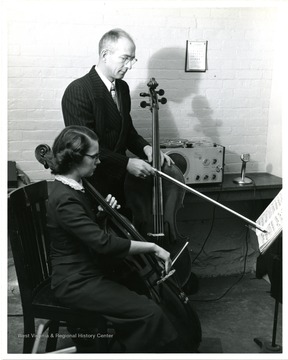A cello lesson at School of Music.