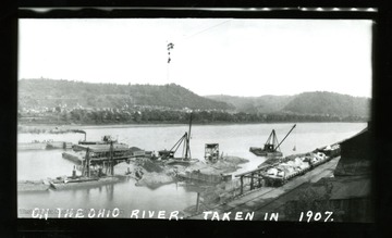 A view of work being done on Ohio River.