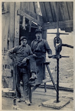 The two men in this photo are Ira Donley(left) and Joseph Keefer(right).