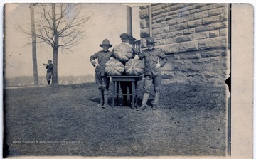 'Left to right: Cyrus H. Maxwell, Ralph Maxwell and Paul R. Maxwell.'