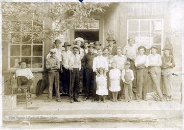 'Ed Hastings, Guy Donaldson, George Bowers, Mark White, Roy Donaldson, Hough Boyles, Wash. Wolfe, Fred Baker, Donald Advance, Harry Pugh, Charles Baker, Abe Pringle, Elmere Brown, and Ellsworth Westerman'