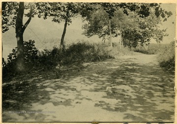 'Cheat River at Rockely and Mont Chateau, before the the dam was built'.