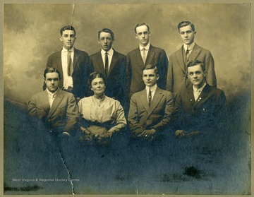 On the back of the photo: "Stewartstown Community Building"