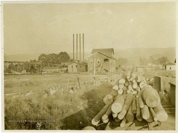 Mill Picture of the Tygarts River Lumber Company Mill at Mill Creek, W. Va., furnished by Robert G. Kay, West Chester, Pennsylvania November 1951.