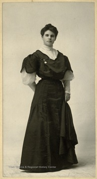 'Mrs. D. M. Stout, who with her husband and two sisters came to Montes, W. Va. in the Spring of 1905 to cook for a large camp of woodsmen for the Browns. She remained in this position for 2 or 3 years and then managed the private living quarters of the officials, in addition acting as Postmistress and store manger throughout the 25 years the Brown manufactured lumber. A very efficient and loyal employee. Her husband, D. M. Stout, was railroad construction foreman through most of these years. There were none better.'