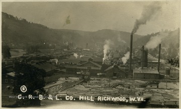 ' Old Mill at Richwood, burned down Nov or Dec. 1924. Harold Stell was there when it burned.'