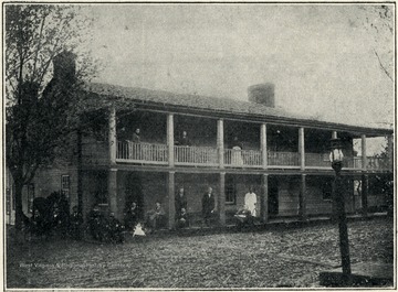 This hotel was "built before town was established 1762 - rebuilt and improved - a popular stopping place from then to now."