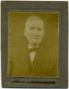 From "Beckley U.S.A." by Harlow Warren. On back of portrait: Taken when Redding was 92 years old. "Born 1819. Died 1912. Aged 93 years."