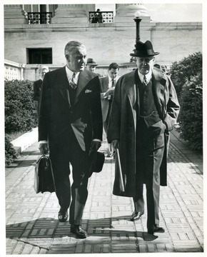Davis at the Supreme Court after arguing the Youngstown Steel Case.