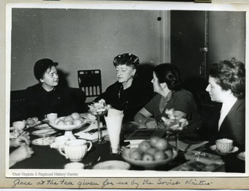 "Grace at the tea given for us by the Soviet Writers."