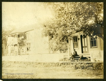 Left: Home of Joseph Columbus Lawson, M.D., Auburn, Ritchie County. Right: Medical Office of J.C. Lawson M.D.