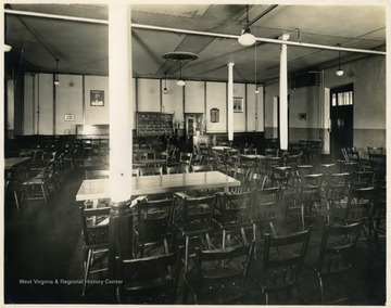 Main Sunday School room Andrews Methodist Church. It was in this room that the first Mother's Day program was celebrated with Mr. L. L. Loar as Superintendent.