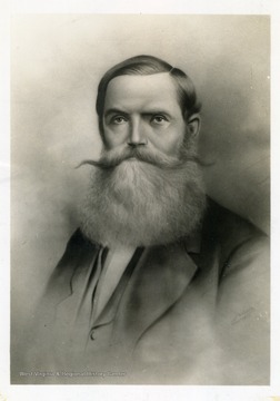 Print of a painted or sketched portrait of David Hunter Strother.