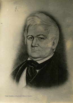 Photograph of a portrait painting by Henry Turner of Captain James Gibson, veteran of the War of 1812, later promoted to major and died in 1847.