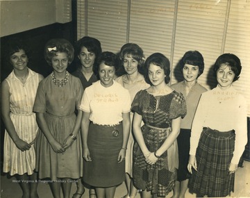 Left to right: Ruth Ingram, Jean Wolfe, Joyce Henry, Deloris Straub, Tammy Merriman, Sandra Holbert, Jacqueline Sirk, Harriett Scott.