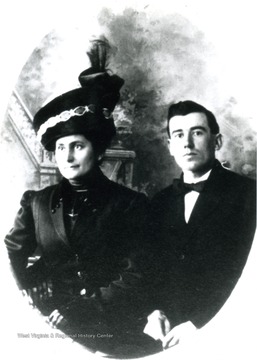 This photograph of Conrad and Cleo Skaggs was taken on the newlyweds' honeymoon. They were the parents of Mary Helen Skaggs Ashcraft and Dwight Skaggs.