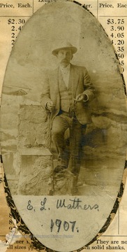 Compiler of the scrapbook containing this photograph and the father of Max Mathers.