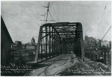 New bridge that links Palatine, West Virginia to Fairmont, West Virginia.