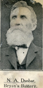 Dunbar severed as a corporal in Captain Thomas A. Bryan's battery. The unit was involved in several engagements, including the battles of the 1864 Shenandoah Valley Campaign. 