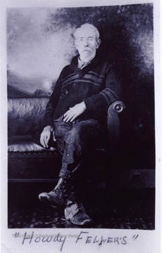 Paris Hammons, the father of fiddler Edden Hammons, and his family are the subjects of a Library of Congress publication, "The Hammons Family: Traditions of a West Virginia Family and Friends". The phase, "Howdy Fellers", a favorite greeting of Paris Hammons, is written on the front of the photograph.