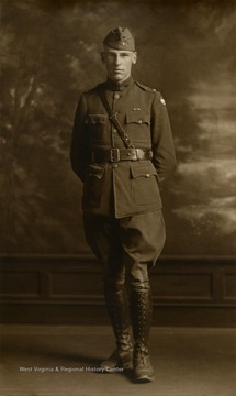 A portrait of Lieutenant Easton who served in the 77th Division during World War I (1917-1918) and on General Pershing's staff during the Paris Peace Conference (1918-1919). Easton was a Professor of History at West Virginia University, 1938 to 1972.