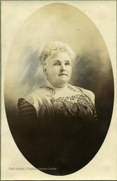 Julia Blair Dunlap was also Mrs. Addison Dunlap. Information included with the photograph: "Ft Worth, Tex. 'Pioneer" and "Aunt Julia" is inscribed on the photo.