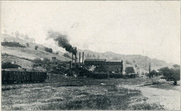 Information with print includes "Air and Electric Mining, Rope and Electric Haulage, Capacity 1500 Tons". Print published in a book titled, "Properties Owned and Controlled By the Consolidated Coal Company West Virginia Properties Inspected By Directors And Their Guests Aug. 2-3, 1907".