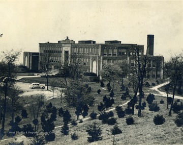 The high school was part of West Virginia University and is located above the downtown campus.