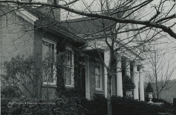 Located on 128 Wagner Road, Waitman T. Willey was the original owner. It is an example of Greek Revival and was built in 1837. Information found on page 57 in "The influences of Nineteenth Century Architectural Styles on Morgantown Homes" by Clyda Paire Petitte. It is Figure 39.