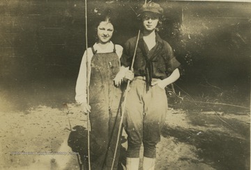 The only identification for the two girls in the photo are the initials H. M. B. and B. L. D. Page number 149. 