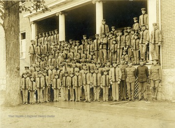 Phineas Chapin Smith and Walter Preston in the group. The school was also known as the Greenbrier Presbyterial School.