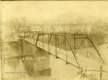 The town was established in ca. 1900 by the Watson Coal Company. The bridge was built in 1897.