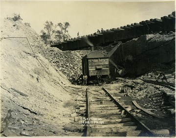 Photograph taken during the construction of the Western Maryland Railroad. Other information included with the photograph, "l. Div. Sec13 Sta.340".
